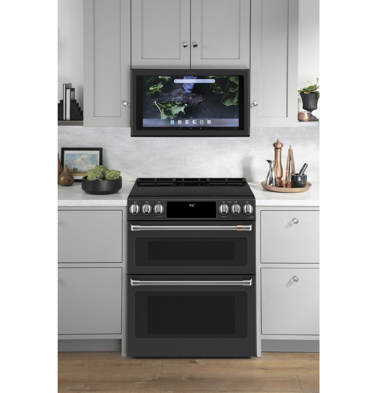 Cafe CHS950P3MD1 30" Smart Slide-In Induction and Convection Double-Oven Range