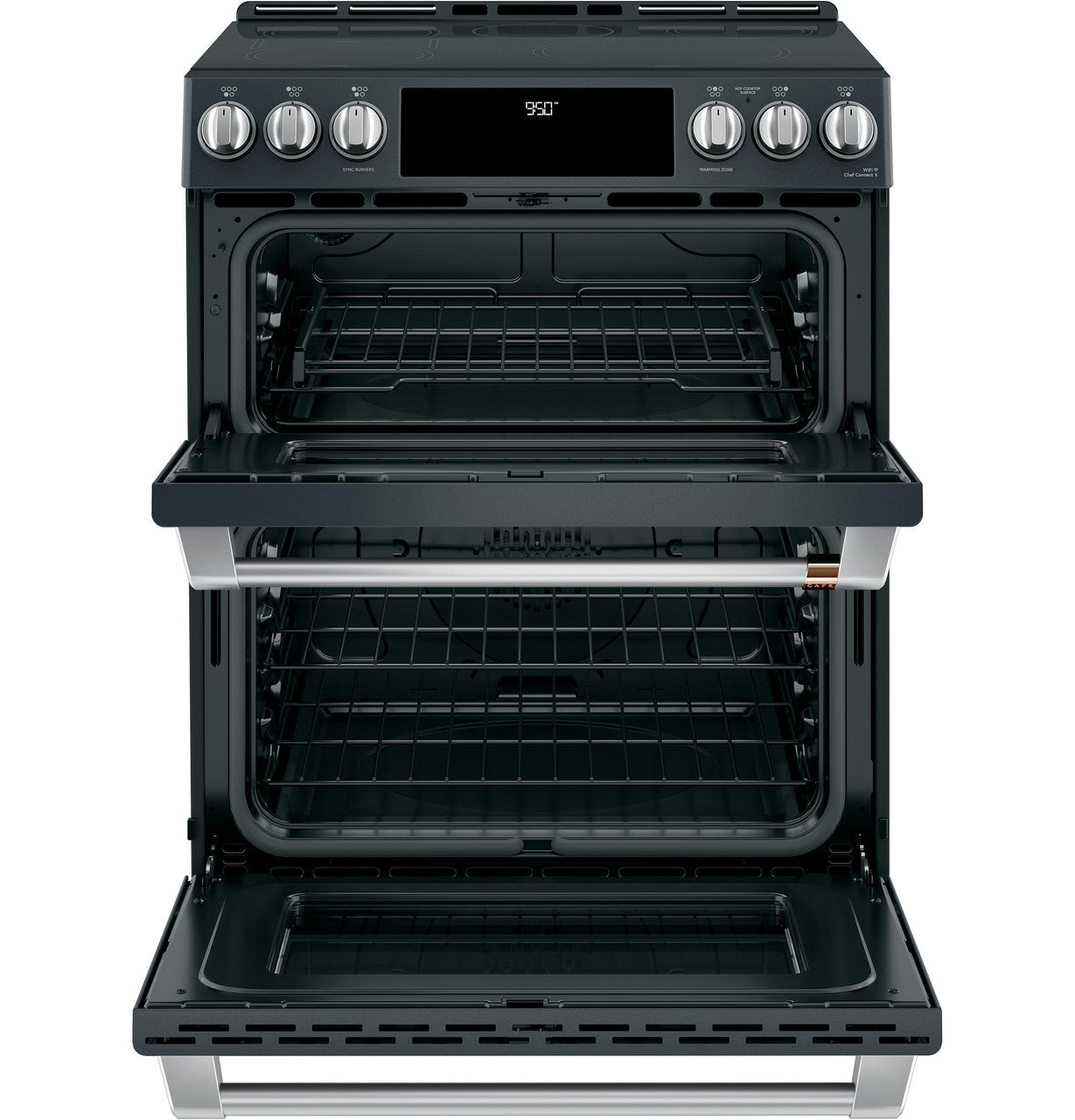 Cafe CHS950P3MD1 30" Smart Slide-In Induction and Convection Double-Oven Range