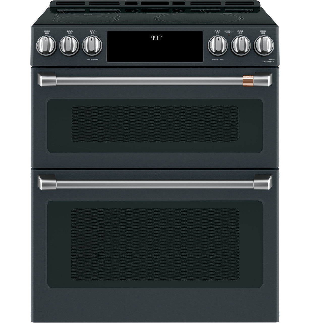 Cafe CHS950P3MD1 30" Smart Slide-In Induction and Convection Double-Oven Range