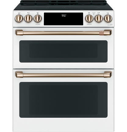 Cafe CHS950P4MW2 30" Smart Slide-In Induction and Convection Double-Oven Range