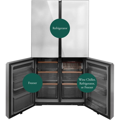 Café CAE28DM5TS5 28.0 Cu. Ft. Quad Door Refrigerator