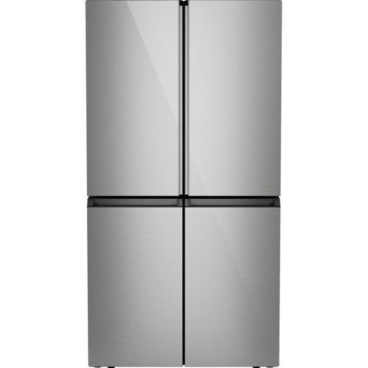 Café CHE23DM5WS5 Platinum Glass Counter-Depth Quad Door Refrigerator