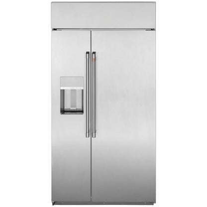 Café CSB48YP2NS1 48" Smart Built-In Side-by-Side Refrigerator with Dispenser