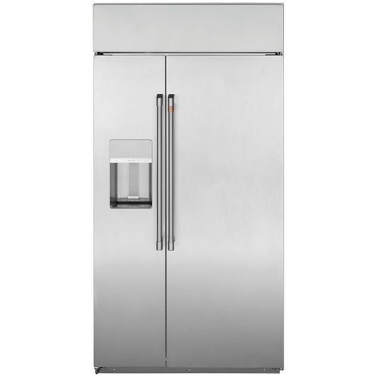 Café CSB42YP2NS1 42" Smart Built-In Side-by-Side Refrigerator with Dispenser