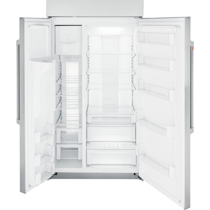 Café CSB48YP2NS1 48" Smart Built-In Side-by-Side Refrigerator with Dispenser