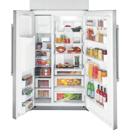 Café CSB48YP2NS1 48" Smart Built-In Side-by-Side Refrigerator with Dispenser