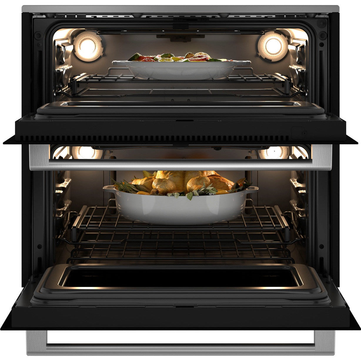 Cafe CTS92DM2NS5 30" Smart Built-In Twin Flex Wall Oven