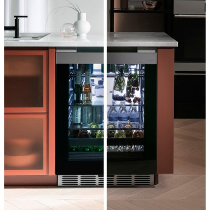 Café CCR06BM2PS5 24″ Built-In Smart Beverage Center in Platinum Glass