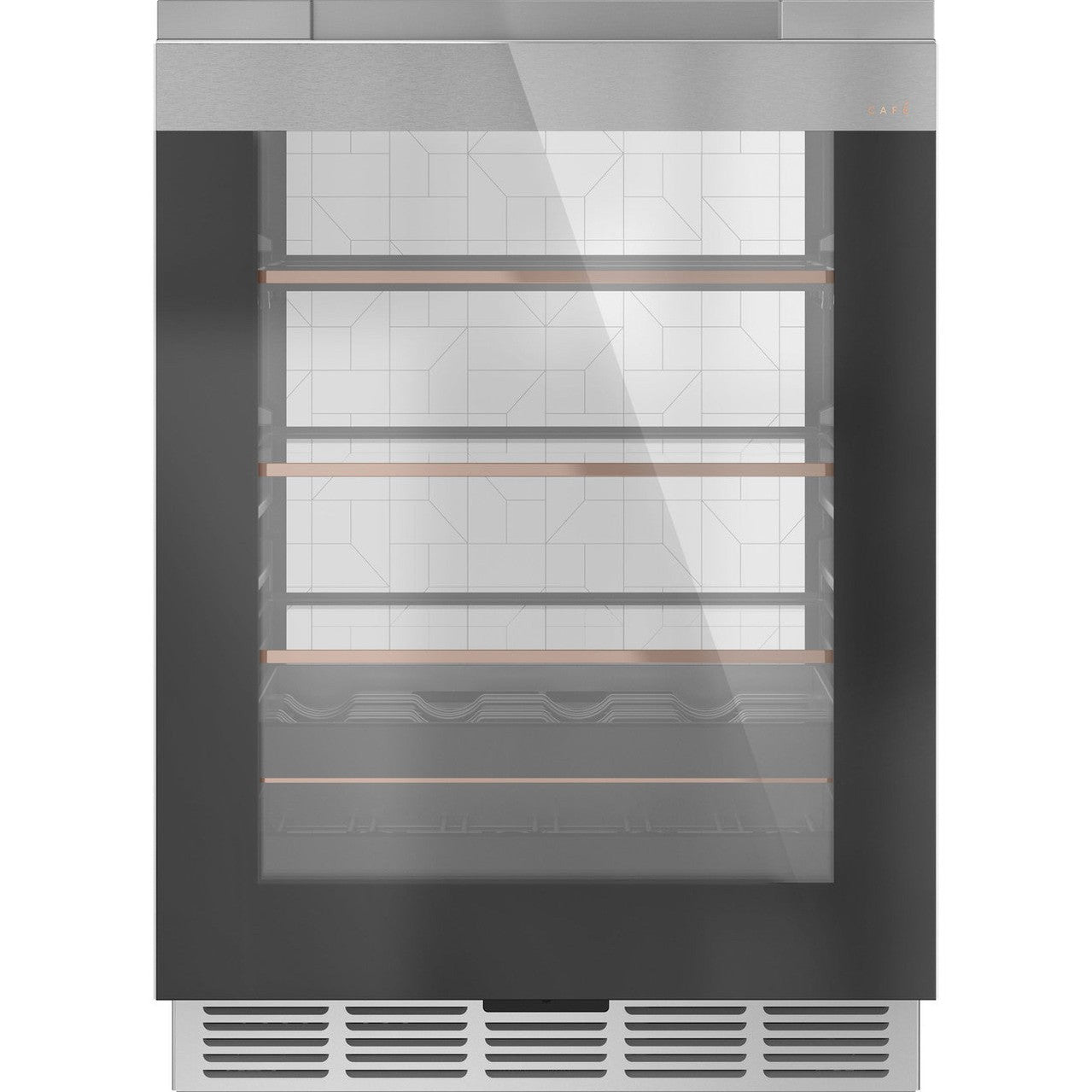 Café CCR06BM2PS5 24″ Built-In Smart Beverage Center in Platinum Glass