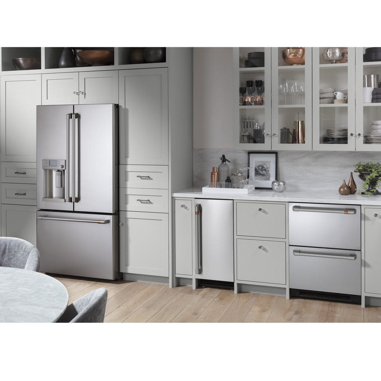 Café CDE06RP2NS1 5.7 Cu. Ft. Built-In Dual-Drawer Refrigerator