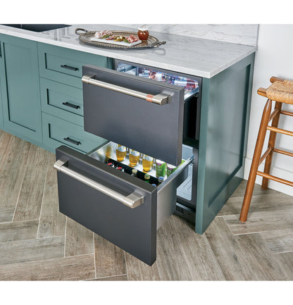 Café CDE06RP3ND1 5.7 Cu. Ft. Built-In Dual-Drawer Refrigerator