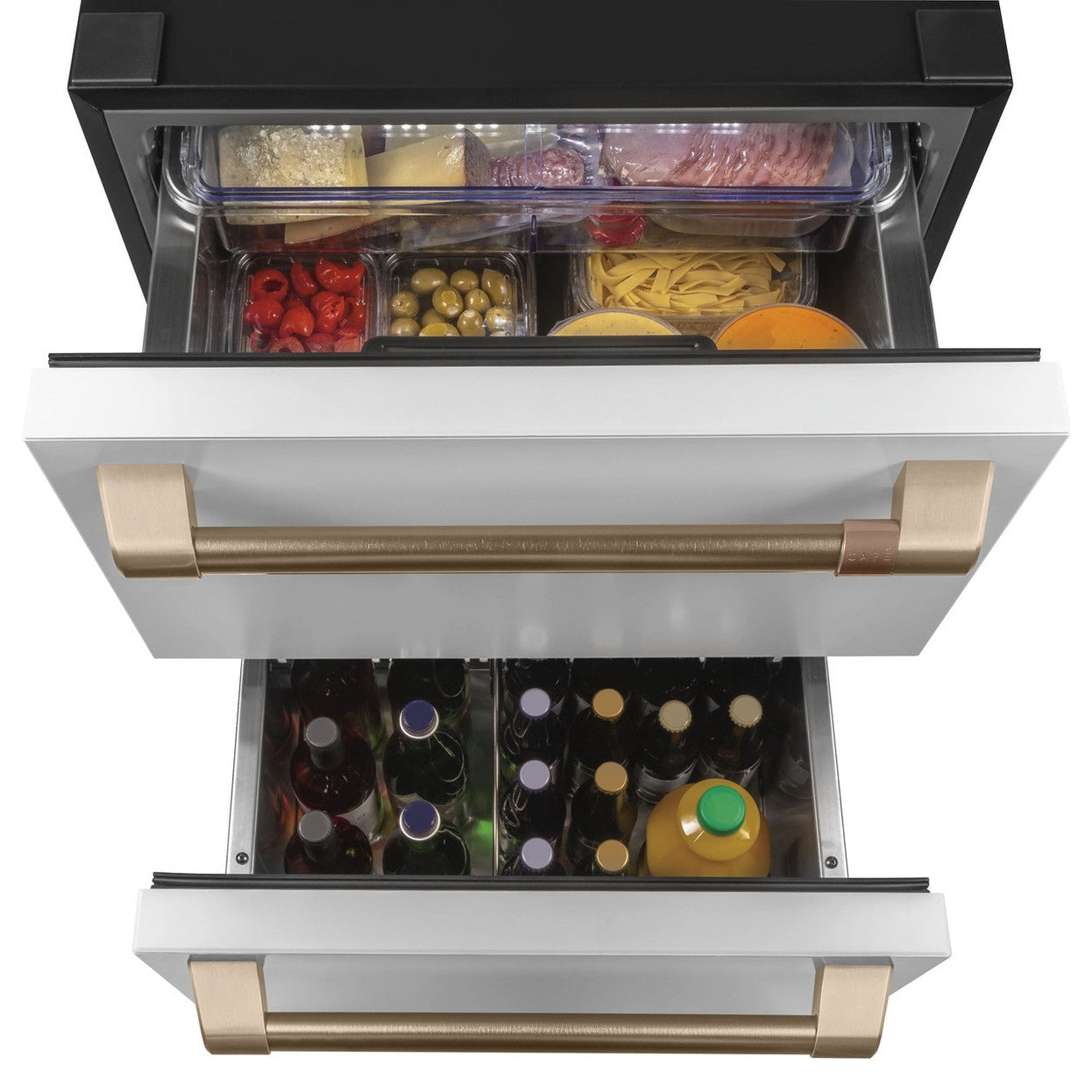 Café CDE06RP4NW2 5.7 Cu. Ft. Built-In Dual-Drawer Refrigerator