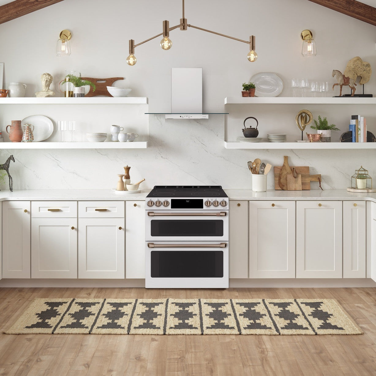 Café CVW73614MWM 36" Wall-Mount Glass Canopy Chimney Hood – Matte White