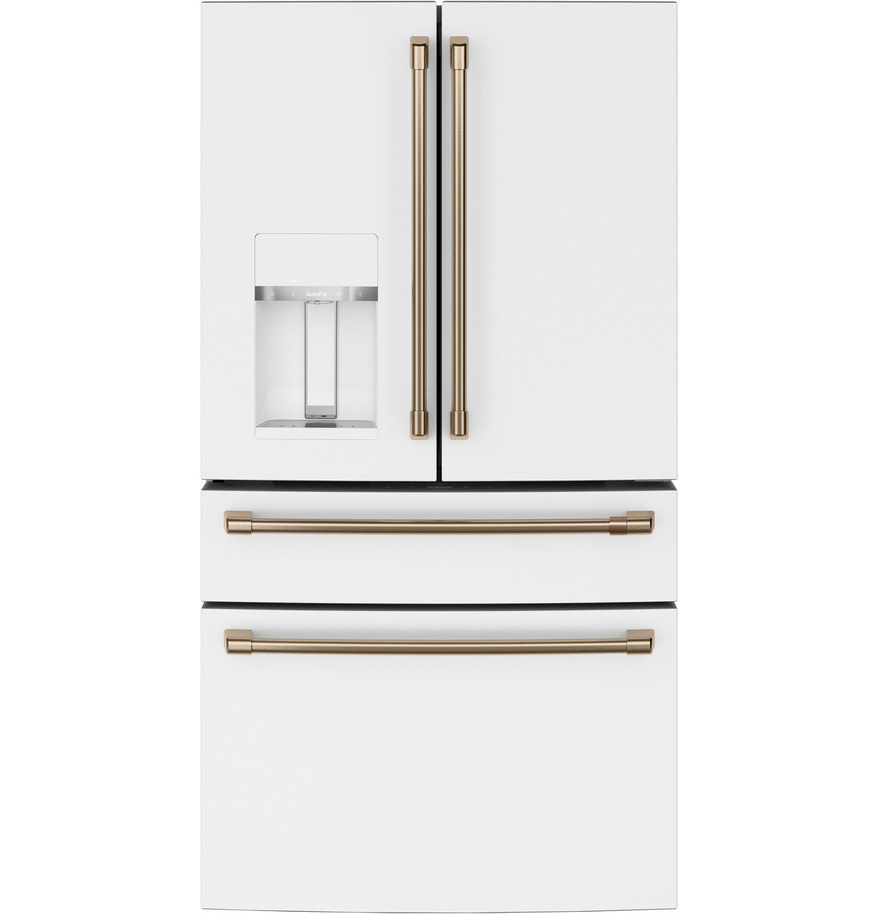 Café CXE22DP4PW2 22.3 Cu. Ft. Smart Counter-Depth 4-Door French Door Refrigerator