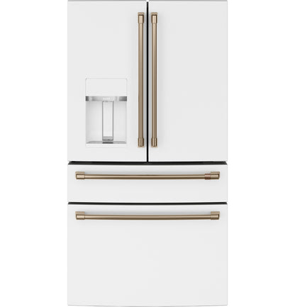 Café CXE22DP4PW2 22.3 Cu. Ft. Smart Counter-Depth 4-Door French Door Refrigerator