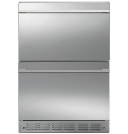 Monogram ZIDS240NSS 24" Built-In Double Drawer Refrigerator