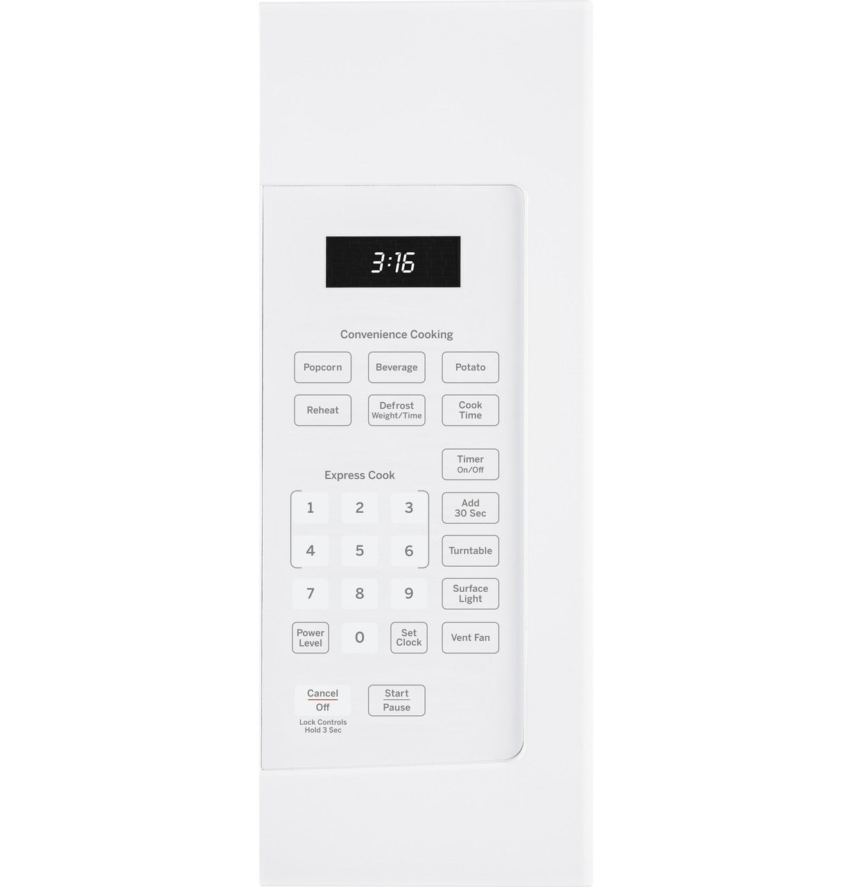 GE® 1.6 Cu. Ft. Over-the-Range Microwave Oven JVM3160RFWW