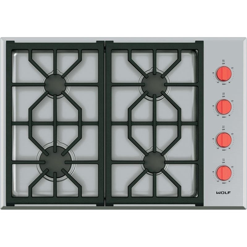 Wolf CG304P/S 30″ Professional Gas Cooktop