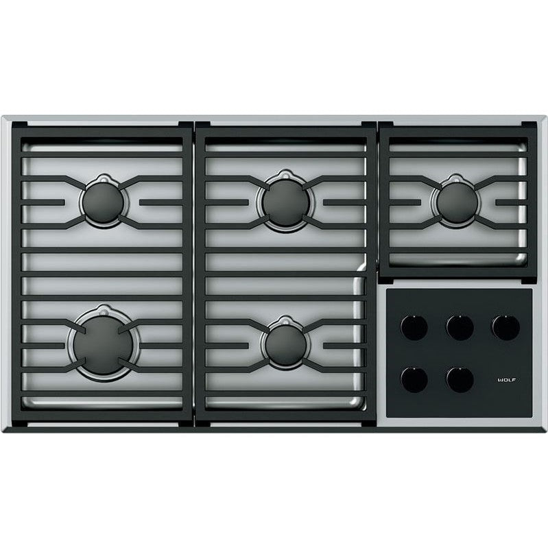 Wolf CG365T/S 36" Transitional Gas Cooktop