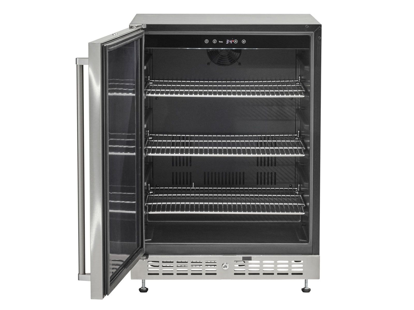 Coyote C124R-S 24" Built-In Outdoor Compact Refrigerator – Stainless Steel