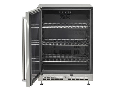 Coyote C124R-S 24" Built-In Outdoor Compact Refrigerator – Stainless Steel