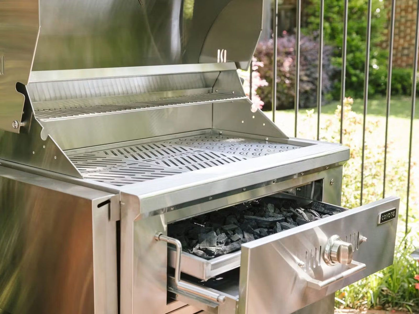 Coyote C3CH36 36" Built-In Charcoal Grill – Stainless Steel
