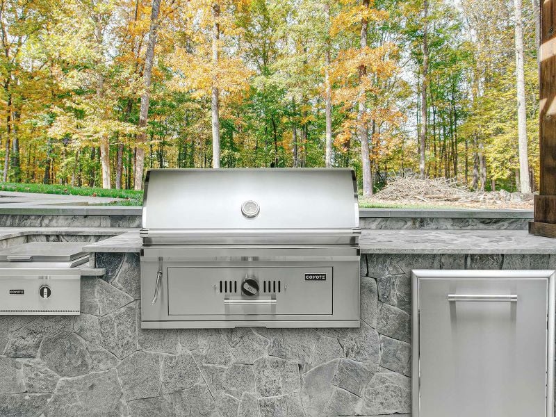 Coyote C3CH36 36" Built-In Charcoal Grill – Stainless Steel