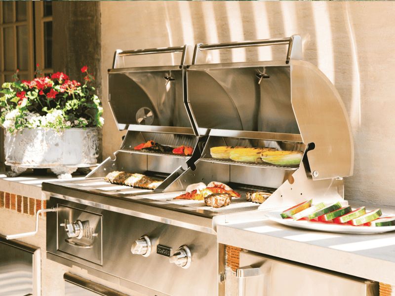 Coyote C3HY50 50" Built-In Hybrid Gas & Charcoal Grill – Stainless Steel