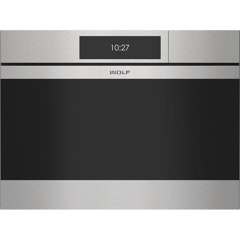 Wolf CSOP2450CM/S 24″ M Series Contemporary Handleless Convection Steam Oven - Plumbed