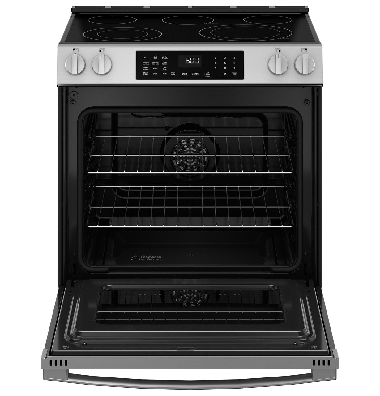 GE GRS600AVFS 30" ENERGY STAR® Slide-In Electric Convection Range – Fingerprint Resistant Stainless Steel