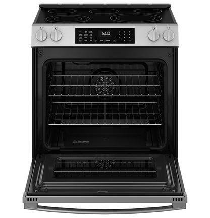 GE GRS600AVFS 30" ENERGY STAR® Slide-In Electric Convection Range – Fingerprint Resistant Stainless Steel