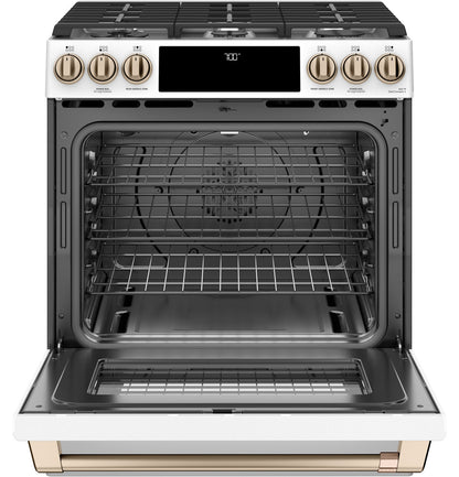Cafe CGS700P4MW2 30" Smart Slide-In Gas Range with Convection Oven