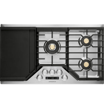 Monogram ZGU36ESLSS 36" Gas Cooktop with 5 Burners & Tri-Ring Burner - Stainless Steel