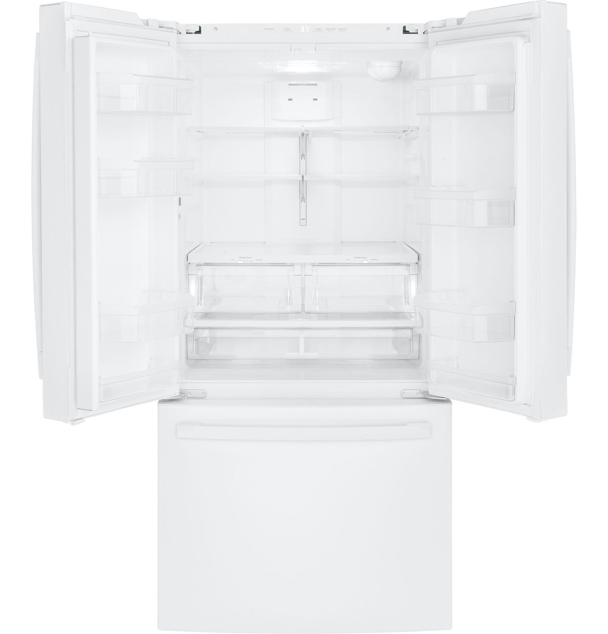 GE GNE25JGKWW 33" French Door Refrigerator – 24.7 Cu. Ft. – White