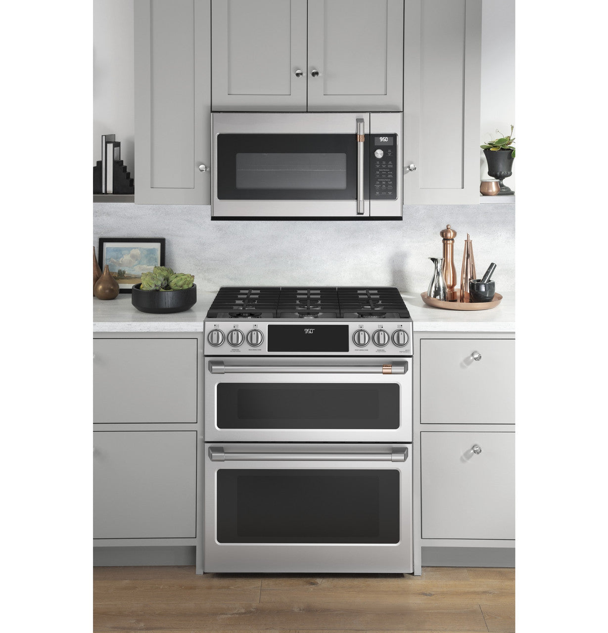 Cafe C2S950P2MS1 30" Smart Slide-In Dual Fuel Double Oven Range