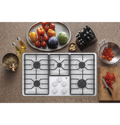 GE JGP3036DLWW 36" Built-In Gas Cooktop – White