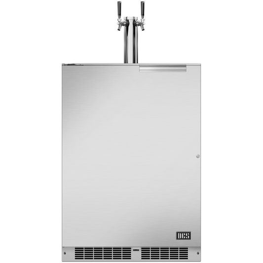 DCS RF24BTL2 24" Dual Tap Outdoor Beer Dispenser – Stainless Steel
