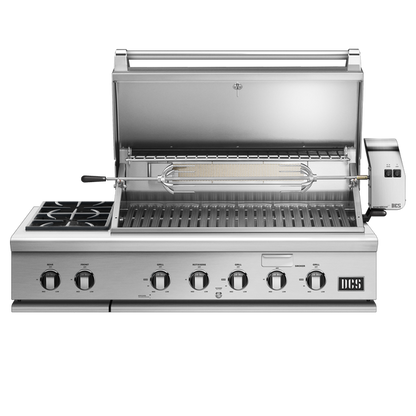 DCS BH1-48RS 48-inch Built-In Gas Grill with Rotisserie and Side Burner