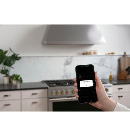 Monogram ZVW1480SPSS 48" Wall Mount Range Hood with Smart Controls & High CFM - Stainless Steel