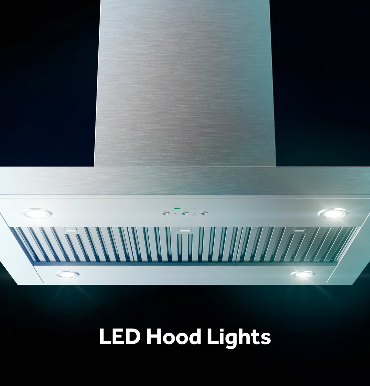 Café UVI1036SRSS 36" Designer Island-Mount Chimney Vent Hood with Clean Air Sensors – Stainless Steel