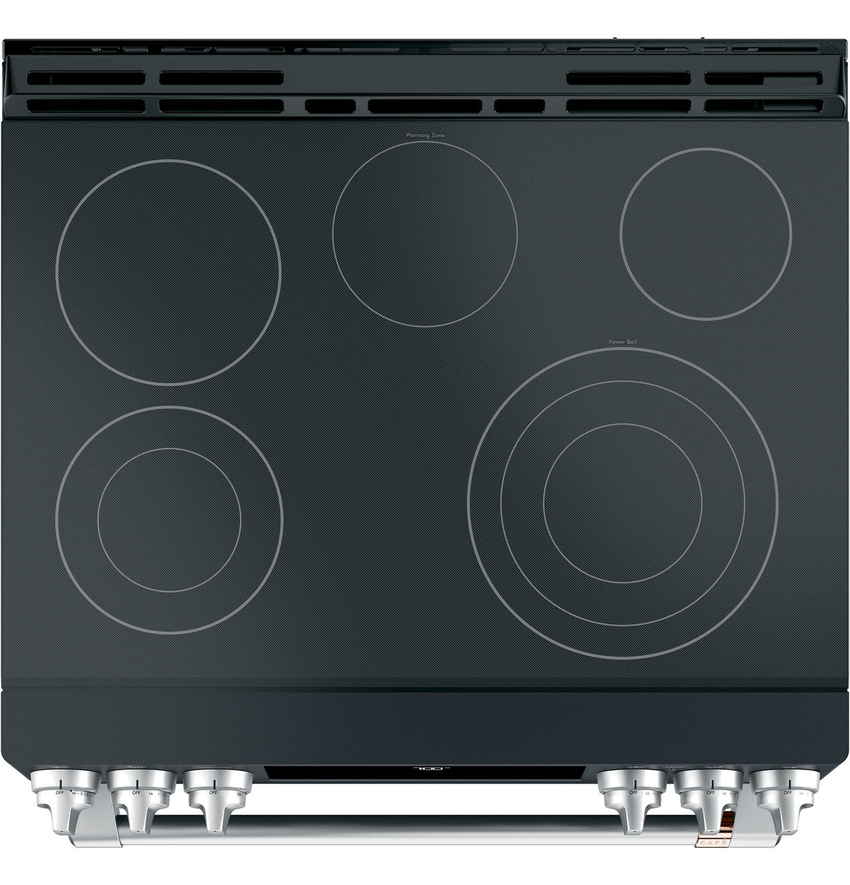 Cafe CES700P3MD1 30" Smart Slide-In Radiant and Convection Range with Warming Drawer