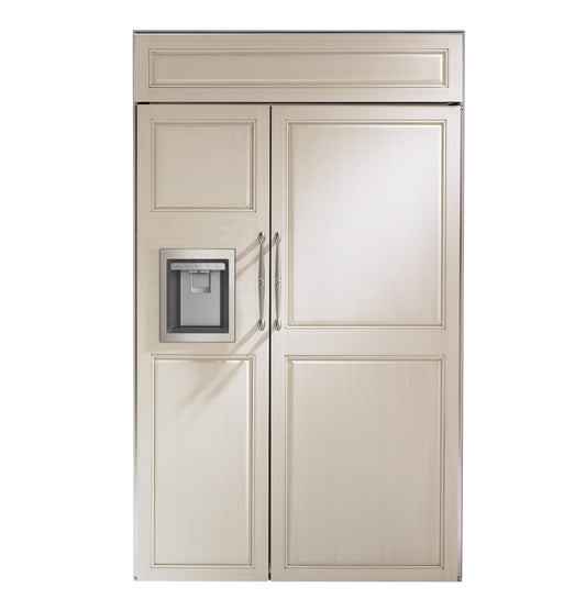 Monogram 48" Built-In Side-by-Side Refrigerator with Dispenser - Panel Ready