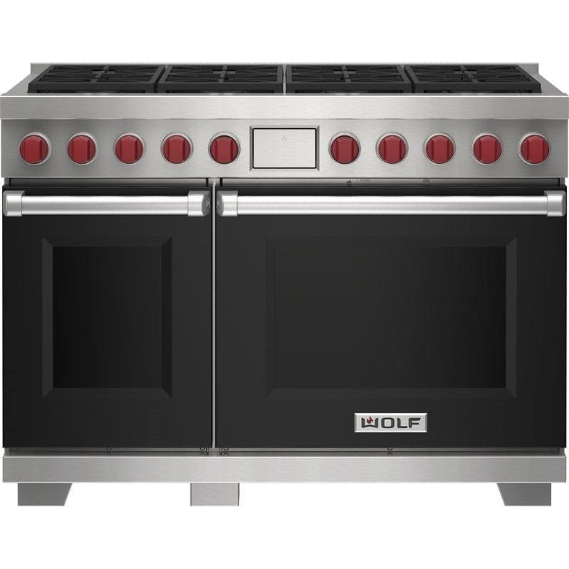 Wolf 48" Dual Fuel Range - 8 Burners DF48850/BK/P