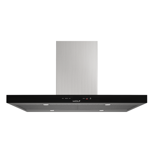 Wolf VI42B 42" Black Glass Island Hood