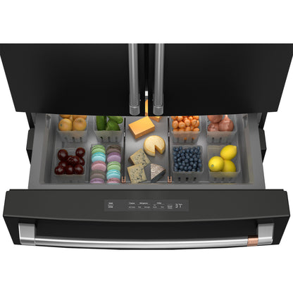 Café CXE22DP3PD1 22.3 Cu. Ft. Smart Counter-Depth 4-Door French Door Refrigerator