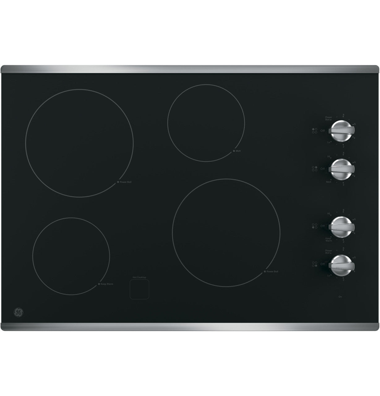 GE JP3030SWSS 30" Built-In Electric Cooktop – Stainless Steel