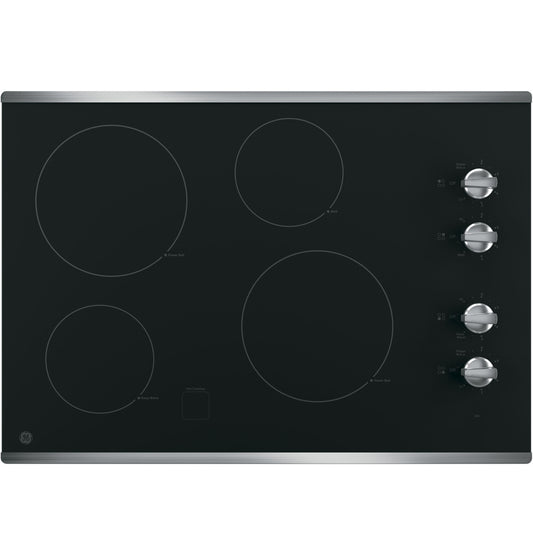 GE JP3030SWSS 30" Built-In Electric Cooktop – Stainless Steel