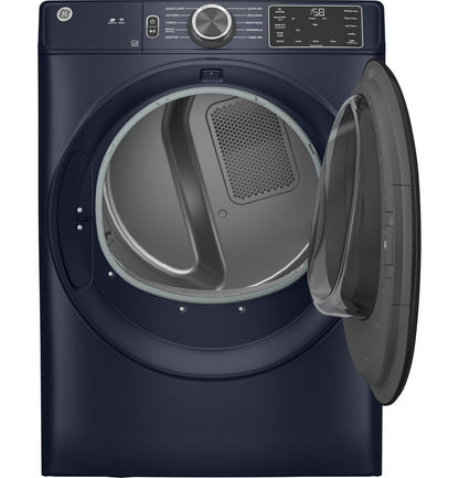 GE GFD55ESPRRS 7.8 Cu. Ft. Smart Front Load Electric Dryer with Sanitize Cycle – Sapphire Blue