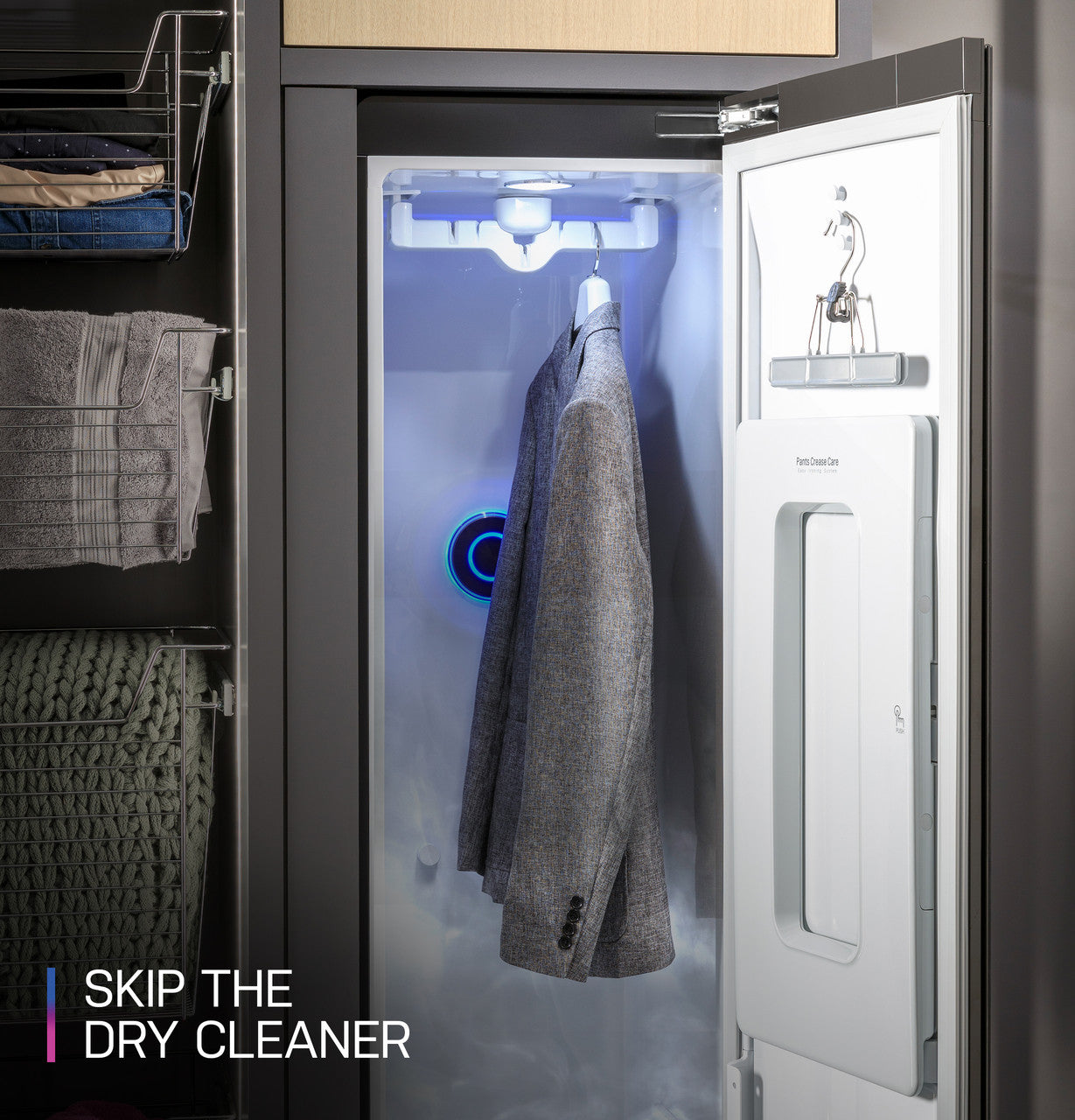 GE Profile Steam Closet with Fabric Refresh