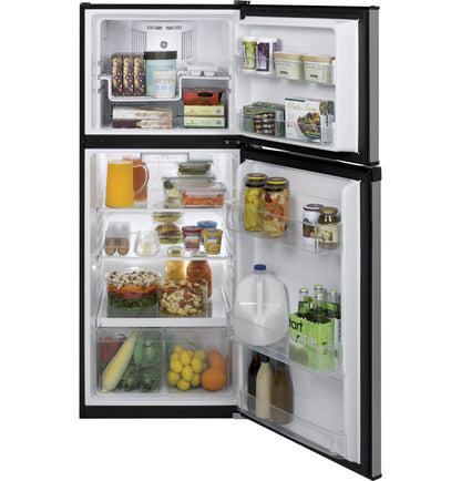 GE GPE12FSKSB 24" ENERGY STAR® Top-Freezer Refrigerator – 11.6 Cu. Ft. – Stainless Steel